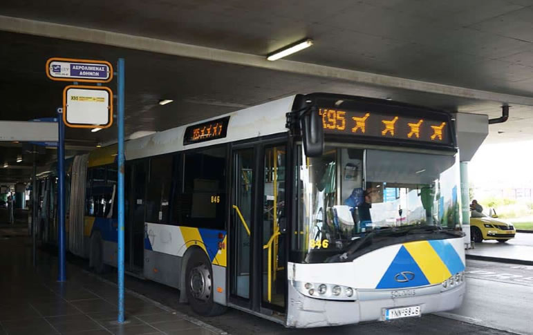 Cómo llegar del aeropuerto de Atenas al centro de la ciudad en autobús
